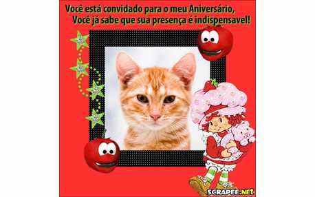 Moldura - Convite Da Moranguinho