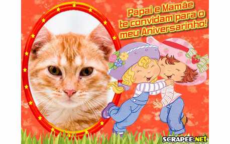 Moldura - Tema Moranguinho