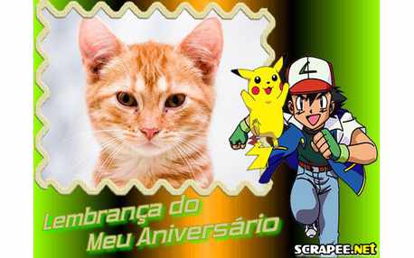Moldura - Lembrancinha Do Pokemon