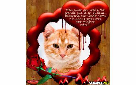 Moldura - Escrever Nome No Sangue