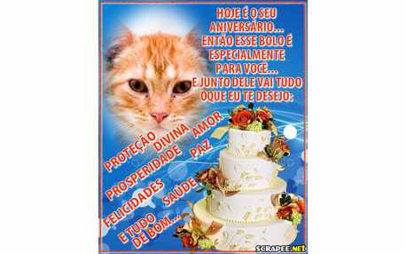Moldura - Bolo De Aniversario