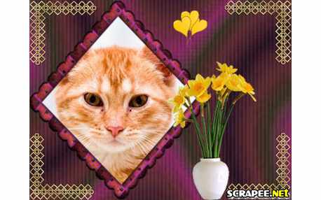 Moldura - Vaso Com Flores