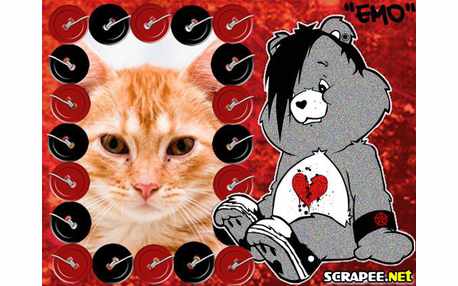 Moldura - Ursinho Emo