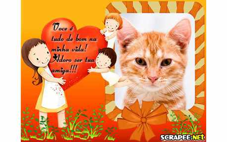 Moldura - Adoro Ser Tua Amiga