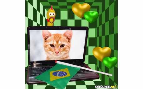 Moldura - Frango Assustado