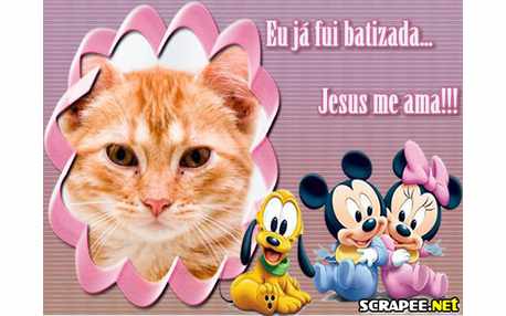 Moldura - Lembranca De Batizado Menina