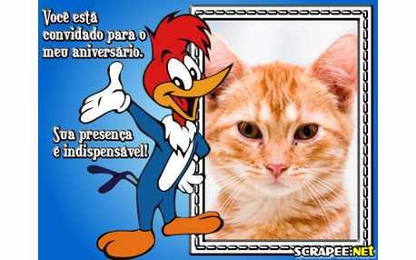 Moldura - Convite Do Pica Pau