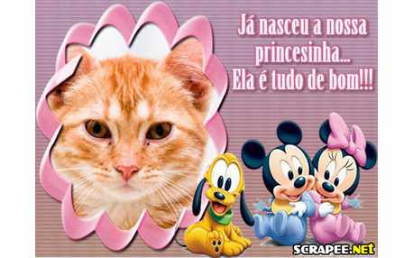 Moldura - Nascimento De Menina