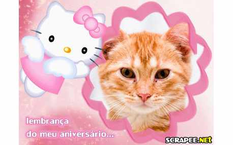 Moldura - Lembrancinha Da Hello Kitty