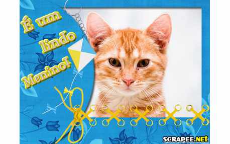 Moldura - Nasceu Um Menino