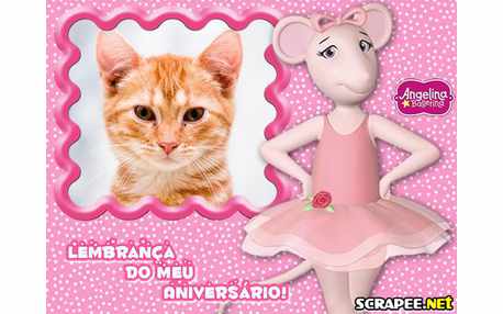 Moldura - Lembrancinha De Aniversario Da Angelina Ballerina