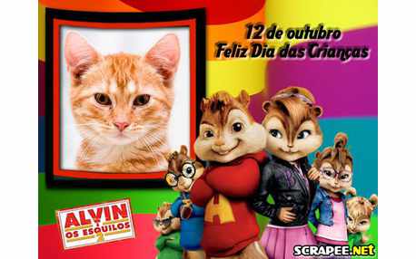 Moldura - Elvin No Dia Das Criancas