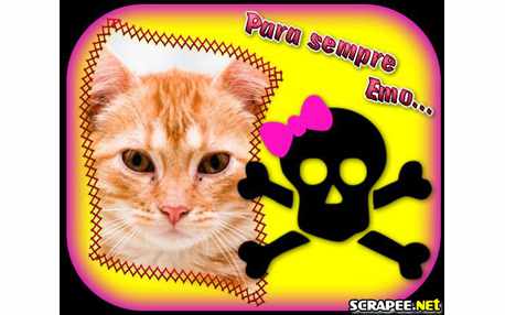 Moldura - Esqueleto Emo