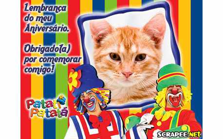 Moldura - Lembrancinha De Aniversario Patati Patata