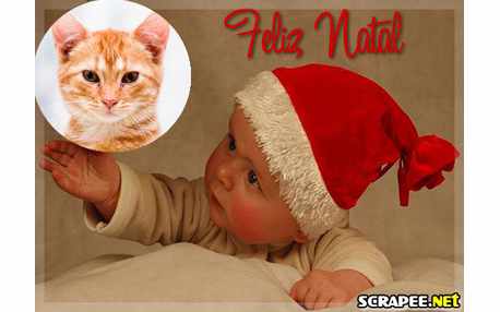 Moldura - Papai Noel Bebe