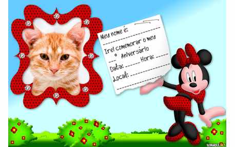 Moldura - Convite Da Minnie