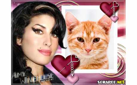 Moldura - Cantora Amy Winehouse