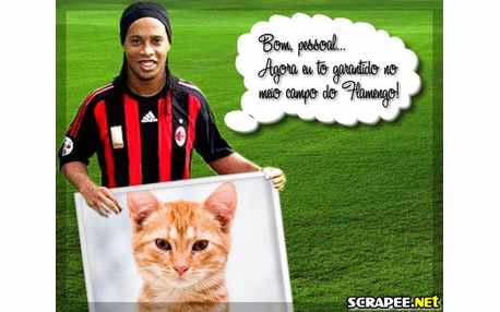 Moldura - Ronaldinho Gaucho No Flamengo