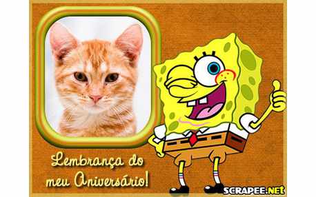 Moldura - Lembrancinha Do Bob Esponja