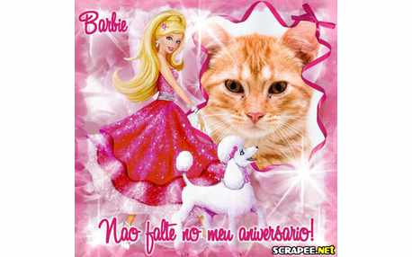 Moldura - Convite Da Barbie