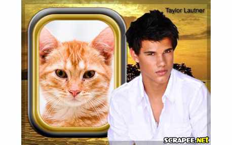 Moldura - Ator Taylor Lautner