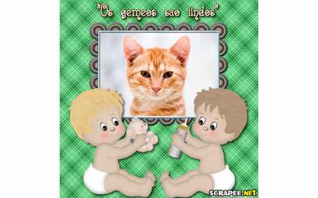 Moldura - Bebes Gemeos