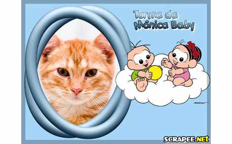 Moldura - Turma Da Monica Baby