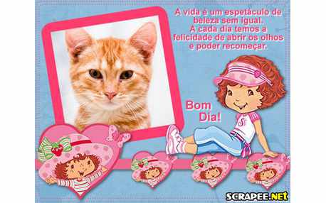 Moldura - Bom Dia Moranguinho