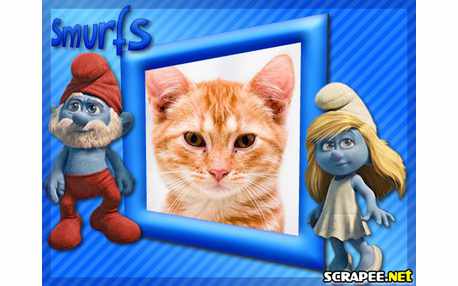 Moldura - Os Smurfs
