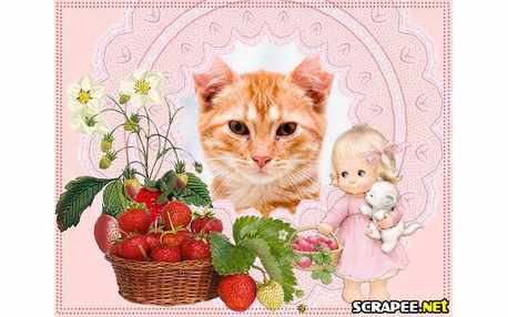 Moldura - Cesta De Morangos