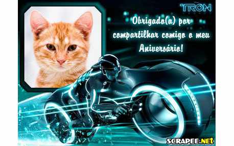 Moldura - Lembrancinha Do Filme Tron