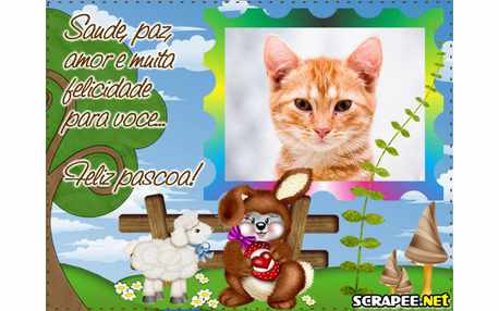 Moldura - Pascoa Feliz