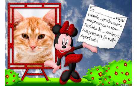 Moldura - Lembrancinha Da Minnie