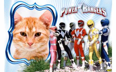 Moldura - Power Rangers
