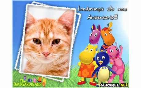 Moldura - Lembrancinha De Aniversario Dos  Backyardigans