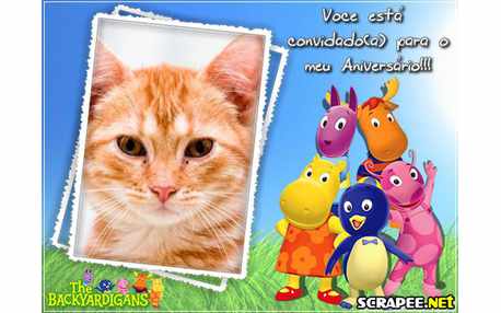 Moldura - Convite De Aniversario Dos Backyardigans