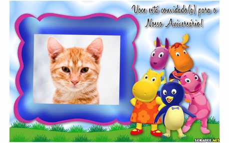 Moldura - Aniversario De Gemeos Convite