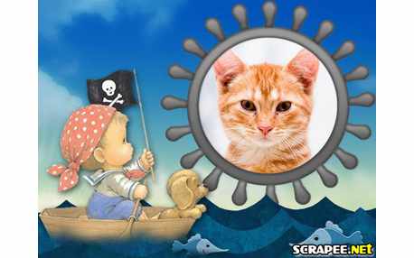 Moldura - Pirata Infantil