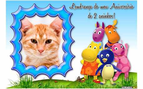 Moldura - Lembranca 2 Anos Backyardigans