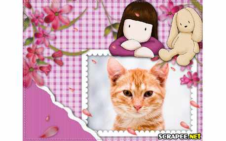 Moldura - Bonequinha Julie