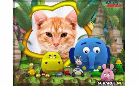 Moldura - Selva Sobre Rodas Da Disney Junior