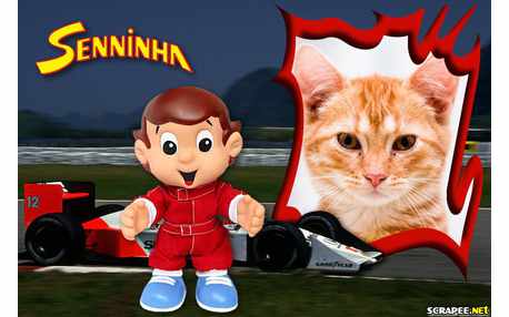 Moldura - Boneco Senninha