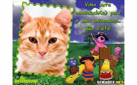 Moldura - Convite Dos Backyardigans