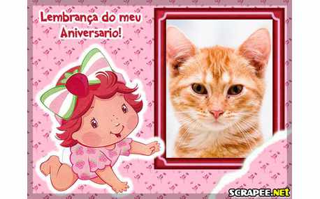 Moldura - Lembrancinha Moranguinho Baby