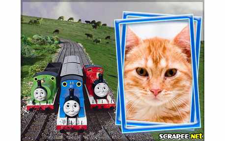 Moldura - Desenho Tomas E Seus Amigos Da Discovery Kids