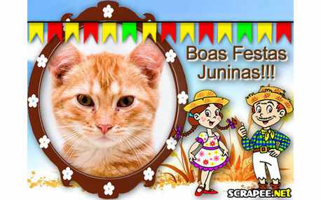 Moldura - Casal Caipira Boas Festas