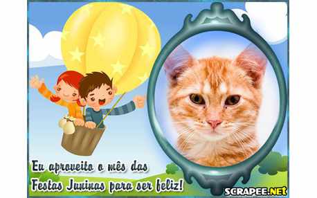 Moldura - Festa Junina Me Faz Mais Feliz