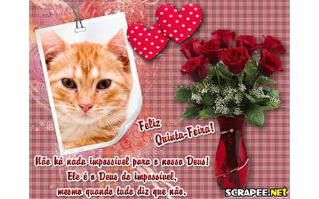 Moldura - Quinta Feira Nada Impossivel Hoje