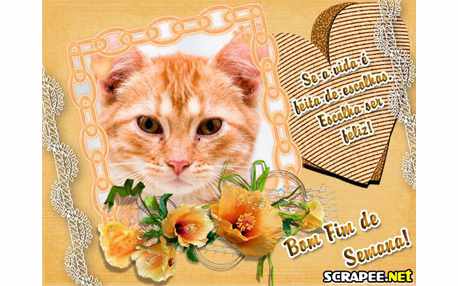 Moldura - Escolha Ser Feliz No Fim De Semana