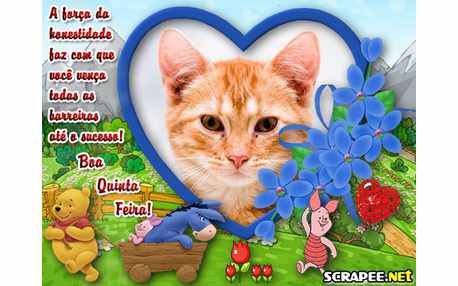 Moldura - Pooh Quinta Feira